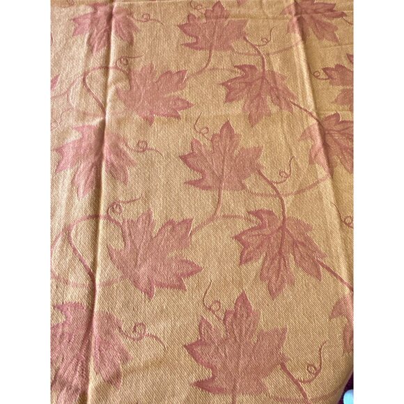 Maple Leaf Autumn Fall Harvest Tablecloth 60" x 84" Rustic - Picture 3 of 6